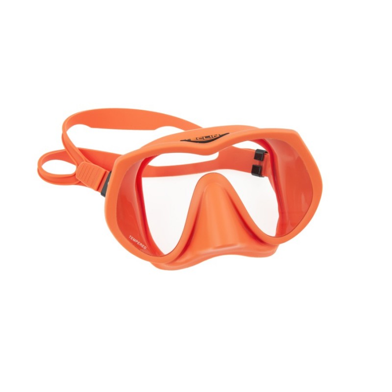 Maska Frameless Super View pomarańczowa - TecLine