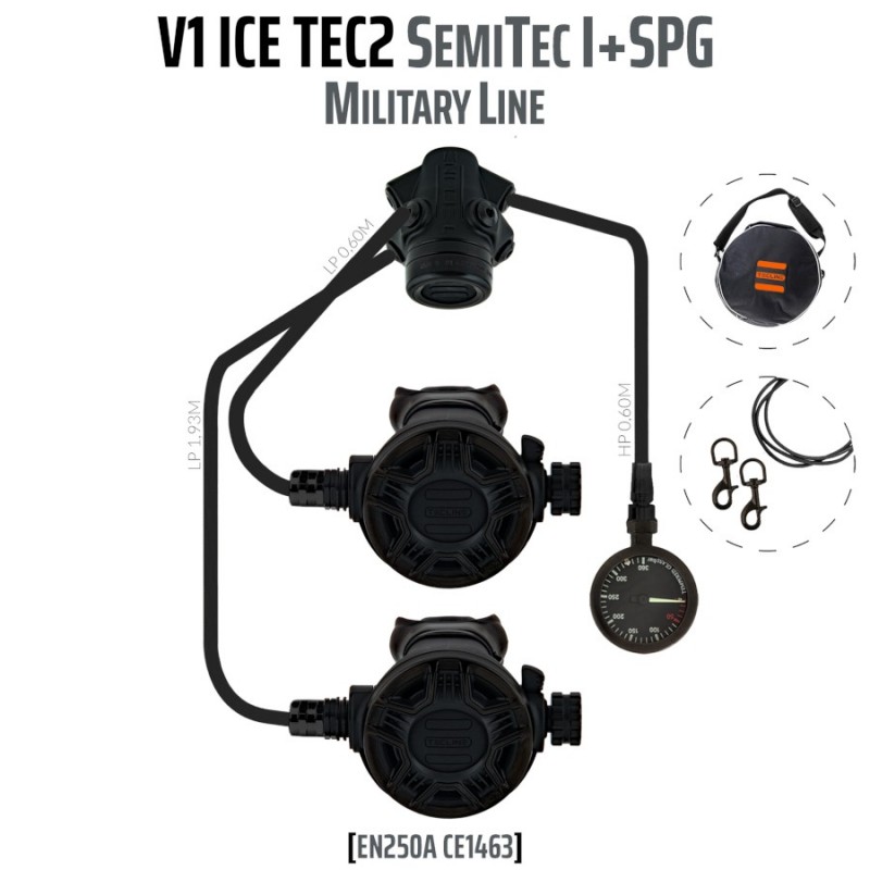 TecLine Automat V1 ICE TEC2 zestaw SemiTec I z manometrem - Military Line