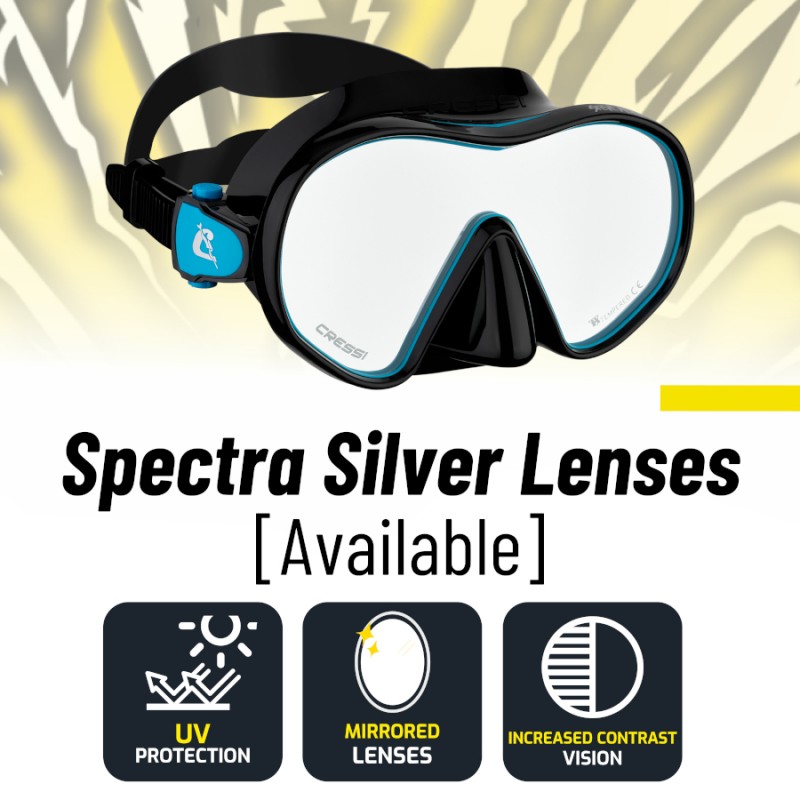 Cressi Hiroquest zestaw do snorkelingu z lustrzaną powierzchnią AOKI edycja limitowana