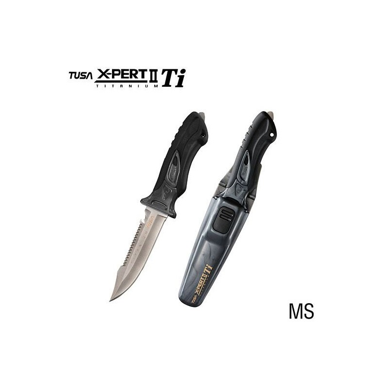 Nóż nurkowy TUSA X-Pert Titanium FK-940 tytanowy