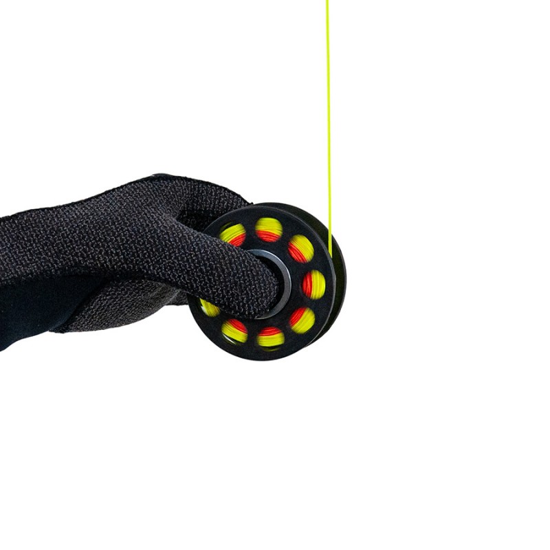 Szpulka nurkowa Tecline 15 m – z spinnerem i karabinkiem | Shop4Divers