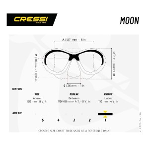Cressi Moon – maska dla dzieci do pływania i snorkelingu