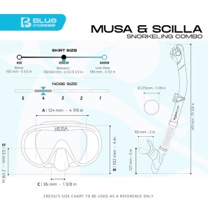 Cressi Musa + Scilla - zestaw do snorkelingu