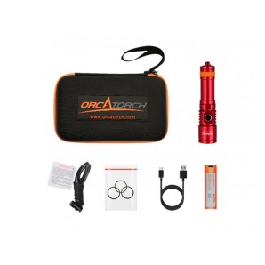 OrcaTorch D710 Max 3000 lm – kompaktowa latarka nurkowa USB-C