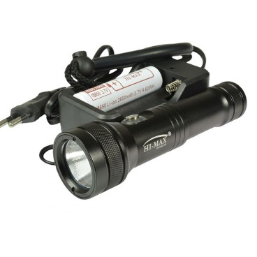 Latarka nurkowa HI-MAX H5 1100 lm – zestaw z ładowarką